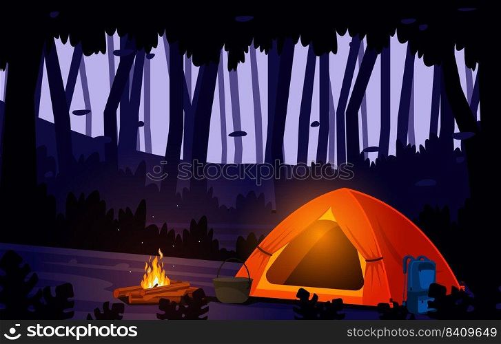 Summer C&Tent Outdoor Jungle Nature Adventure Holiday