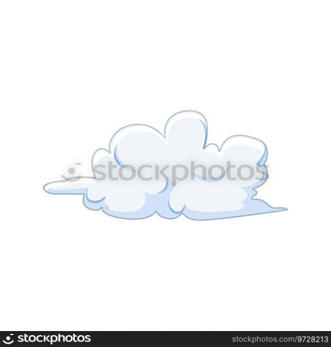 summer cloud cartoon. cumulus environment, cloudscape blue, smoke fluffy summer cloud sign. isolated symbol vector illustration. summer cloud cartoon vector illustration