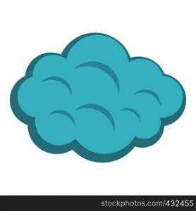 Summer cloud icon flat isolated on white background vector illustration. Summer cloud icon isolated