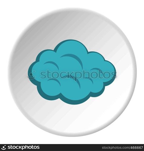Summer cloud icon in flat circle isolated on white background vector illustration for web. Summer cloud icon circle