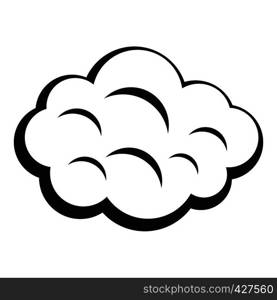 Summer cloud icon. Simple illustration of summer cloud vector icon for web. Summer cloud icon, simple style