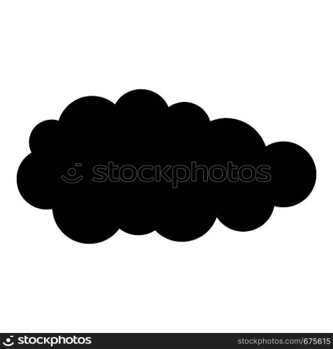 Summer cloud icon. Simple illustration of summer cloud vector icon for web. Summer cloud icon, simple style.