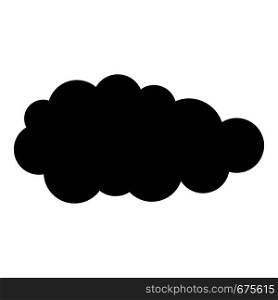 Summer cloud icon. Simple illustration of summer cloud vector icon for web. Summer cloud icon, simple style.