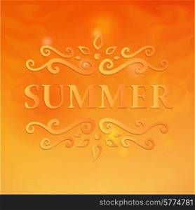 Summer Design with Floral Pattern.