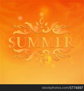 Summer Design with Floral Pattern.