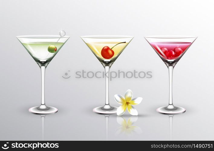 Summer drinks background.vector