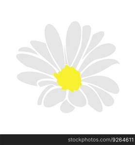 Summer flower daisy for invite.Summer plant daisy, chamomile. Vector elements for background, logo, tattoo. Daisy floral silhouette elements hand drawn botanical icon, summer meadow flower