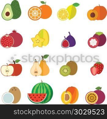 summer fruit background art. summer fruit background art vector