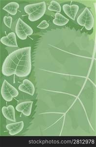 Summer green leaves, This image is a vector illustration and can be scaled to any size without loss of resolution. This image will download as a .eps file. You will need a vector editor to use this file (such as Adobe Illustrator).