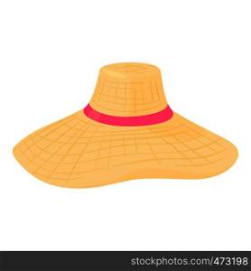 Summer hat icon. Cartoon illustration of summer hat vector icon for web. Summer hat icon, cartoon style