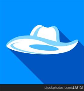 Summer hat icon. Flat illustration of summer hat vector icon for web. Summer hat icon, flat style