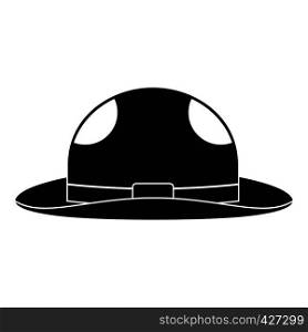 Summer hat icon. Simple illustration of summer hat vector icon for web. Summer hat icon, simple style