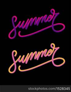 summer holiday slogan flower illustration. summer slogan illustration Sales Holiday Flyer Banner Poster