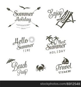summer holiday stamp