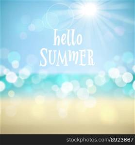 Summer holidays background vector image