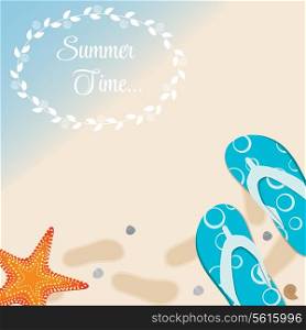 Summer Holidays Poster Vector Illustration. EPS 10
