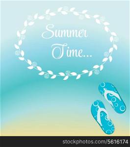 Summer Holidays Poster Vector Illustration. EPS 10