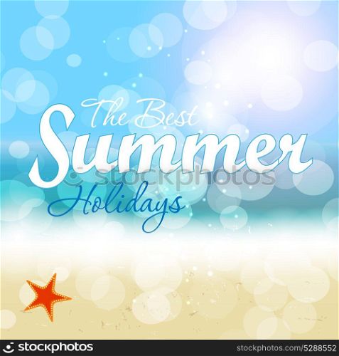 Summer holidays vector background.