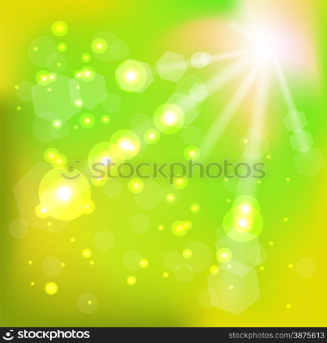 Summer Hot Sun Background for Your Design. Sun Background