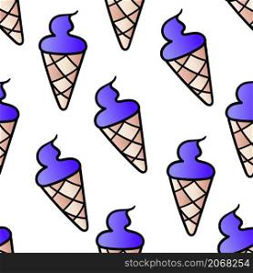 summer ice cream seamless pattern textile print