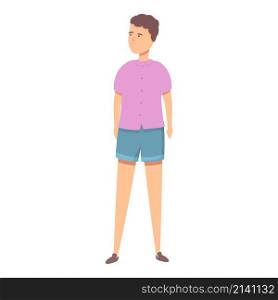 Summer jeans shorts icon cartoon vector. Kid happy. Shop clothing. Summer jeans shorts icon cartoon vector. Kid happy