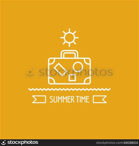 Summer. Logo, vector illustration, emblem.