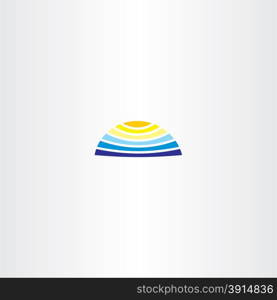 summer logo water sun icon symbol