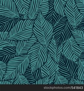 Summer nature jungle print. Exotic plant. Tropical pattern, palm leaves seamless vector floral background.. Summer nature jungle print. Exotic plant. Tropical pattern, palm leaves seamless