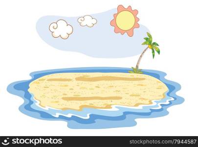 summer on the beach illustration