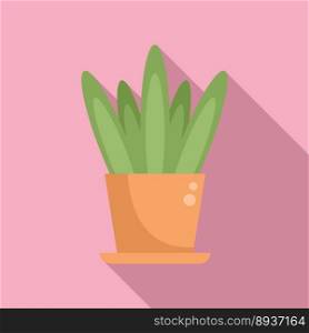 Summer plant icon flat vector. Nature house. Art tree. Summer plant icon flat vector. Nature house