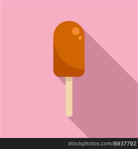 Summer popsicle icon flat vector. Water park. Child waterpark. Summer popsicle icon flat vector. Water park