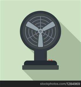 Summer room fan icon. Flat illustration of summer room fan vector icon for web design. Summer room fan icon, flat style