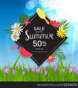 Summer Sale Abstract Background Vector Illustration EPS10. Summer Sale Abstract Background Vector Illustration