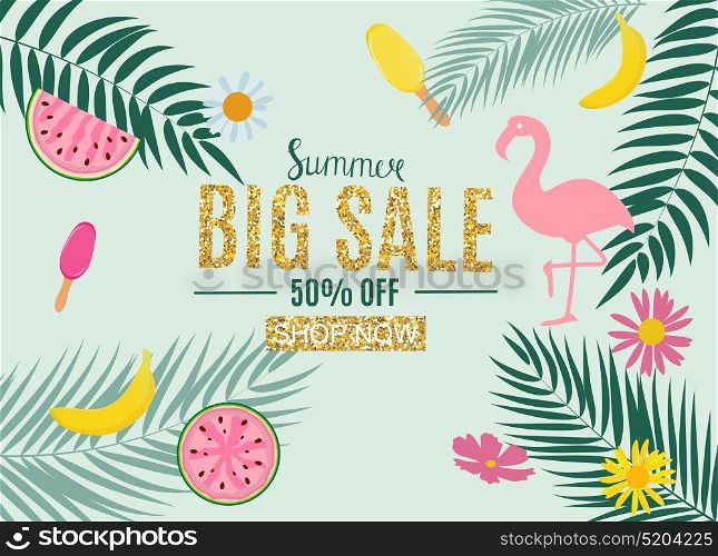 Summer Sale Abstract Banner Background Vector Illustration EPS10. Summer Sale Abstract Banner Background Vector Illustration