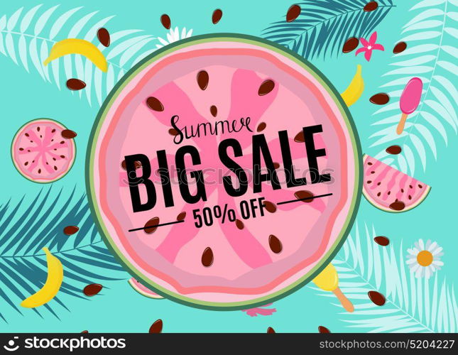 Summer Sale Abstract Banner Background Vector Illustration EPS10. Summer Sale Abstract Banner Background Vector Illustration