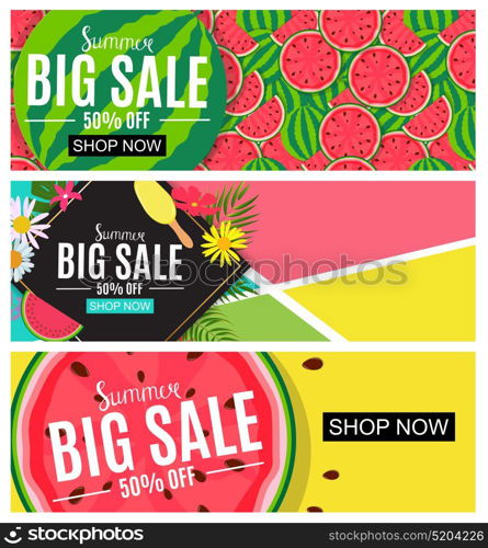 Summer Sale Abstract Banner Collection Set Background for your Business Vector Illustration EPS10. Summer Sale Abstract Banner Collection Set Background for your Business Vector Illustration