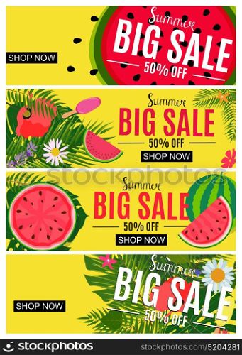 Summer Sale Abstract Banner Collection Set Background for your Business Vector Illustration EPS10. Summer Sale Abstract Banner Collection Set Background for your Business Vector Illustration