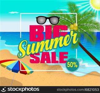 Summer sale design template Fresh discounts