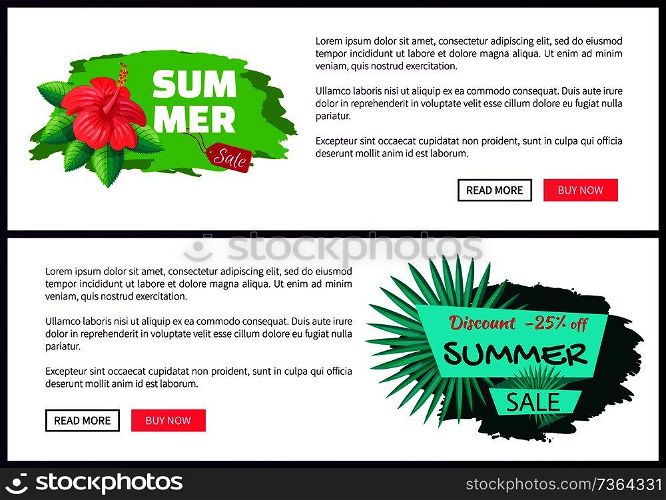 Summer sale discount tag 25 summertime emblem palm tree leaf decor, advertisement label with palmetto branch, price off reduction vector online web page. Summer Sale Discount Tag 25 Off Summertime Emblem