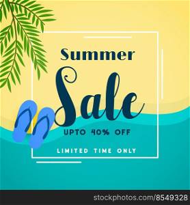 summer sale top beach banner
