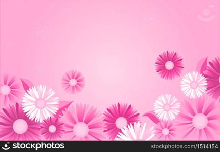 Summer Spring Blooming Flower Nature Pink Garden Park Background