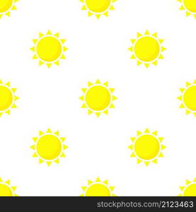 Summer sun pattern seamless background texture repeat wallpaper geometric vector. Summer sun pattern seamless vector