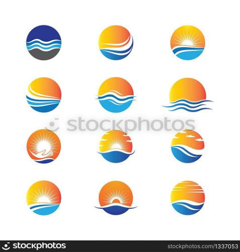 Summer symbol vector icon illustration
