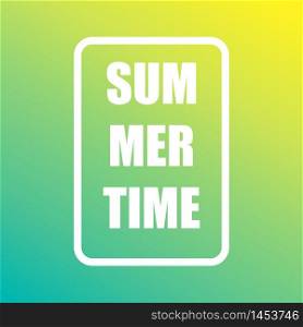 Summer time background, vector tropical backdrop for decoration design.