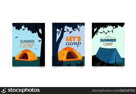 Summer Time C&ing Tent Simple Card Template