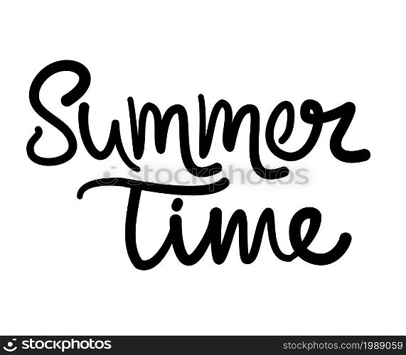 summer time lettering