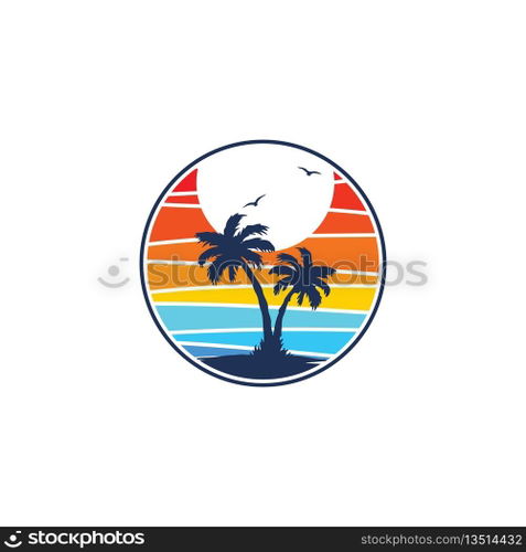 summer time logo vector