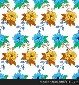 summer time on winter seamless pattern