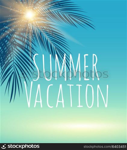 Summer Vacation Natural Background Vector Illustration EPS10. Summer Vacation Natural Background Vector Illustration