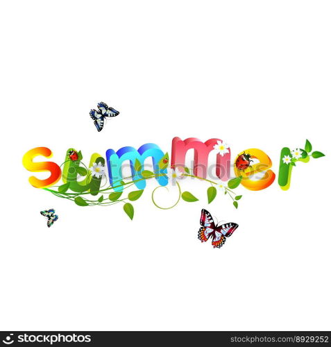 Summer vector image